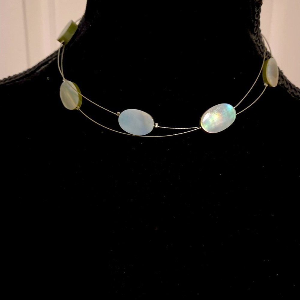 Beautiful Iridescent Statement Necklace. - image 1